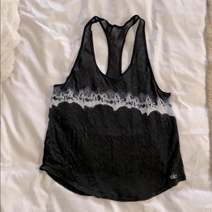 Alo Tie Dye tank with mesh back size XS
